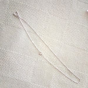 Silver probe 925 wish bone necklace. 18"